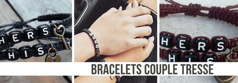 Bracelets Couple Tresse