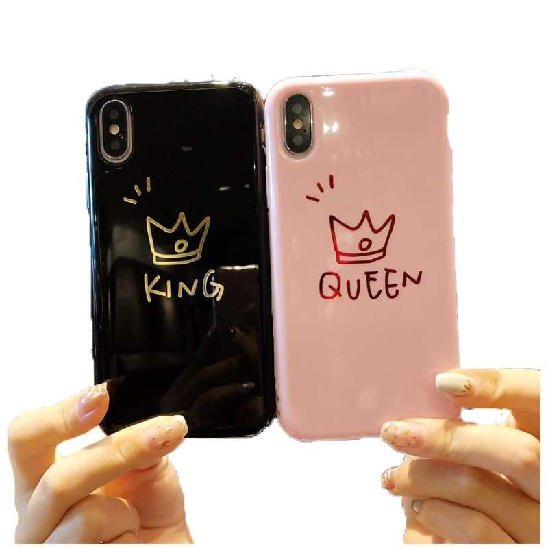 Coques Téléphone Couple King et Queen
