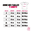 Guide des Tailles Tshirt Couple Don de Câlins Insta-Couple®