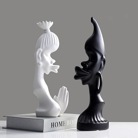 Statue Couple Africain exposées Insta-Couple®