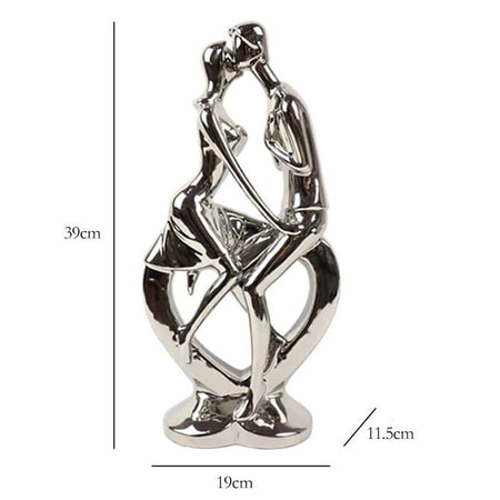 Statue Couple Coeur Insta-Couple® (dimensions)