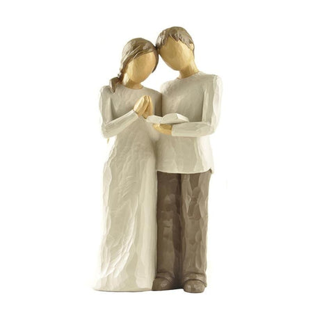 Statue Couple Croyant Insta-Couple®
