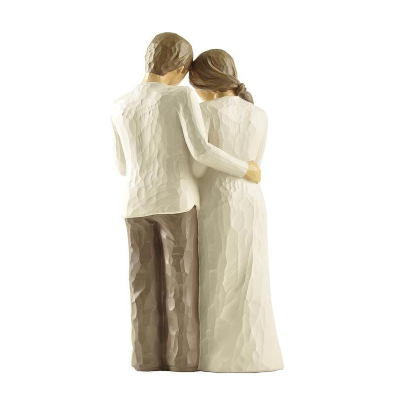 Statue Couple Croyant Insta-Couple® (Vue de dos)