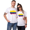 T Shirt Couple Drapeau Colombie