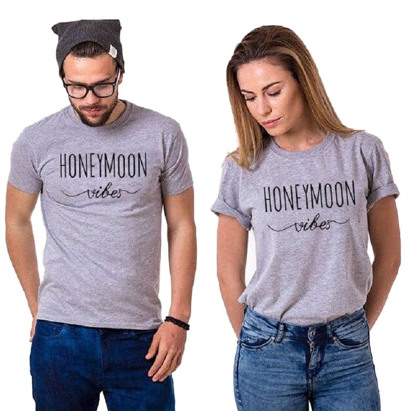 T Shirt Couple Honey Moon