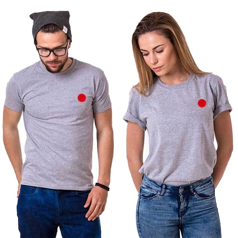 T Shirt Couple Point Rouge
