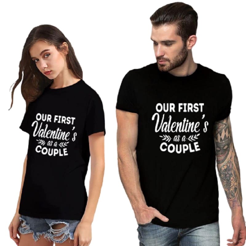 T Shirt Couple Première St Valentin