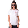 T Shirt Couple Red Point Femme