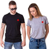 T Shirt Couple Red Point