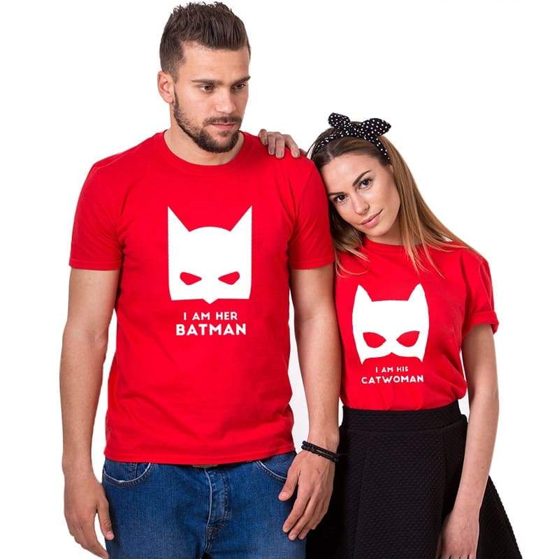 T Shirt Couple Catwoman & Batman Insta Couple la Boutique de tous les Couples