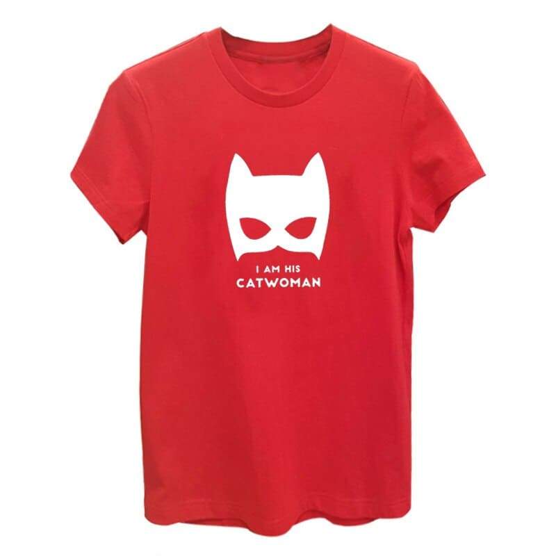 T Shirt Couple Catwoman & Batman pour Homme Insta Couple la Boutique de tous les Couples