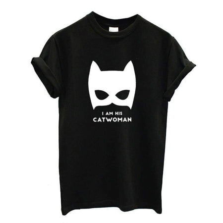 T Shirt Couple Catwoman et Batman pour Femme Insta Couple la Boutique de tous les Couples