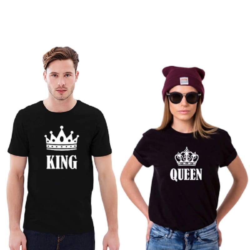 T Shirt Couple King et Queen Insta Couple la Boutique de tous les Couples