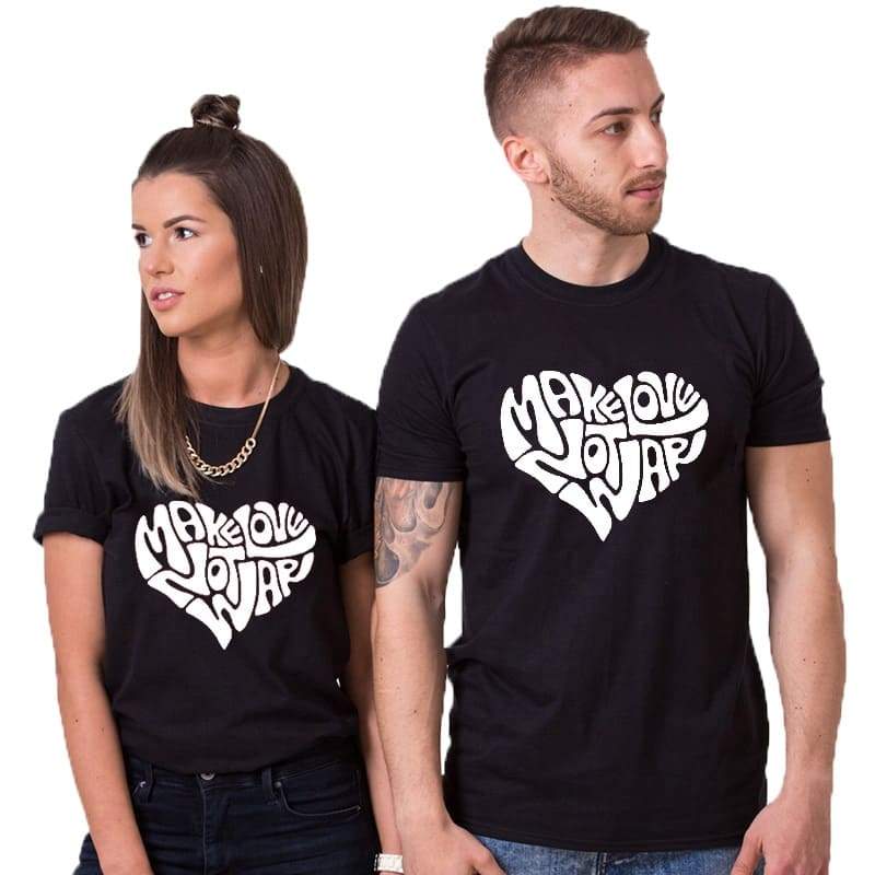 T Shirt Couple Make Love Insta Couple la Boutique de tous les Couples