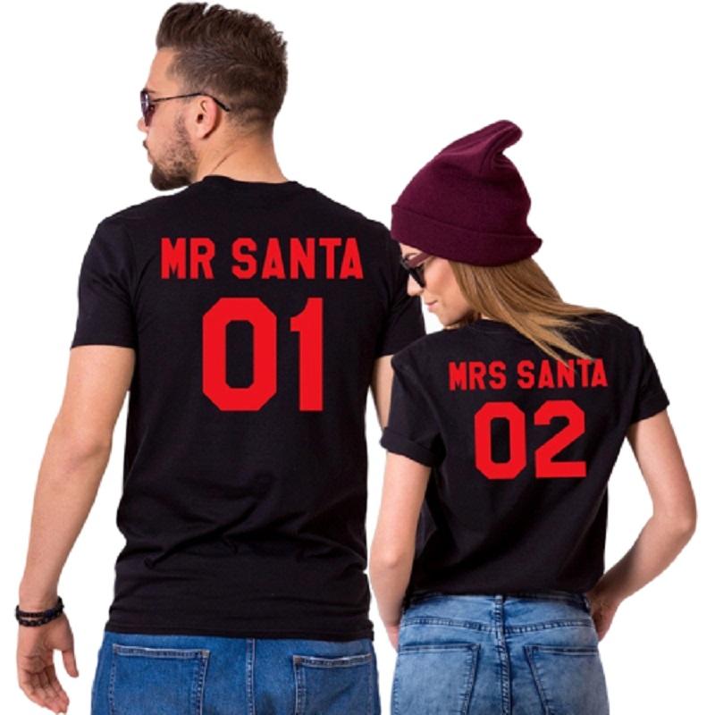 T Shirt Couple Mr Mrs Santa Insta Couple la Boutique de tous les Couples