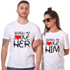 T Shirt Couple Né Pour L'Aimer Insta Couple la Boutique de tous les Couples