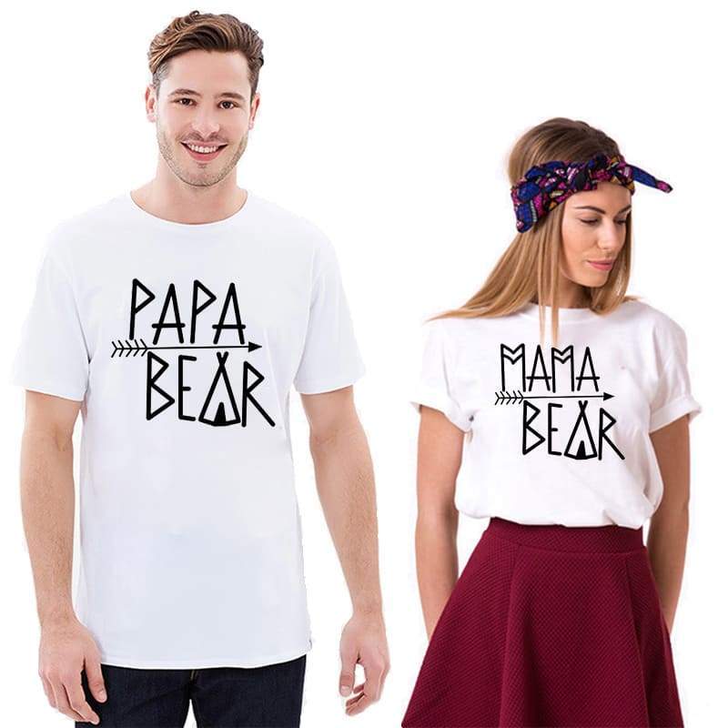 T Shirt Couple Papa et Maman Ours Insta Couple la Boutique de tous les Couples