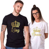 T Shirt Couple Reine Roi Insta Couple la Boutique de tous les Couples