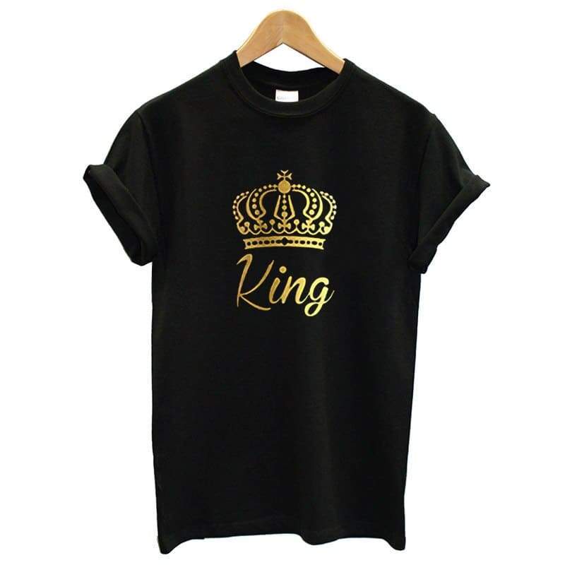 T Shirt Couple Reine Roi pour Homme Insta Couple la Boutique de tous les Couples