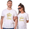 T Shirt Couple Reine et Roi Insta Couple la Boutique de tous les Couples