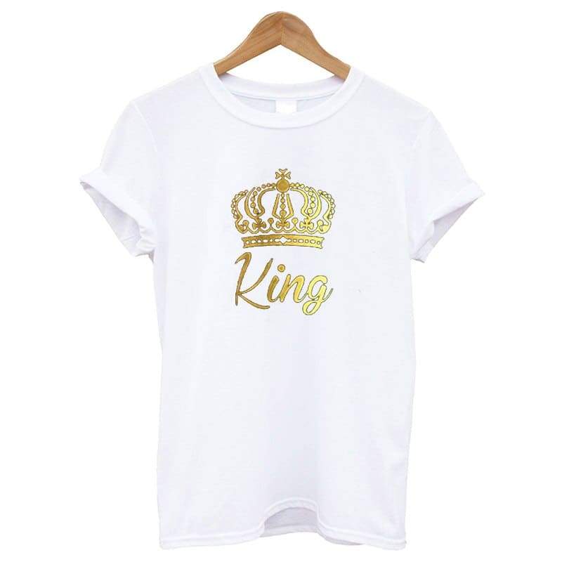 T Shirt Couple Reine et Roi pour Homme Insta Couple la Boutique de tous les Couples
