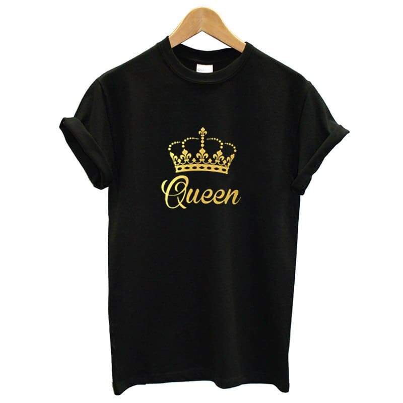 T Shirt Couple Roi Reine pour Femme Insta Couple la Boutique de tous les Couples