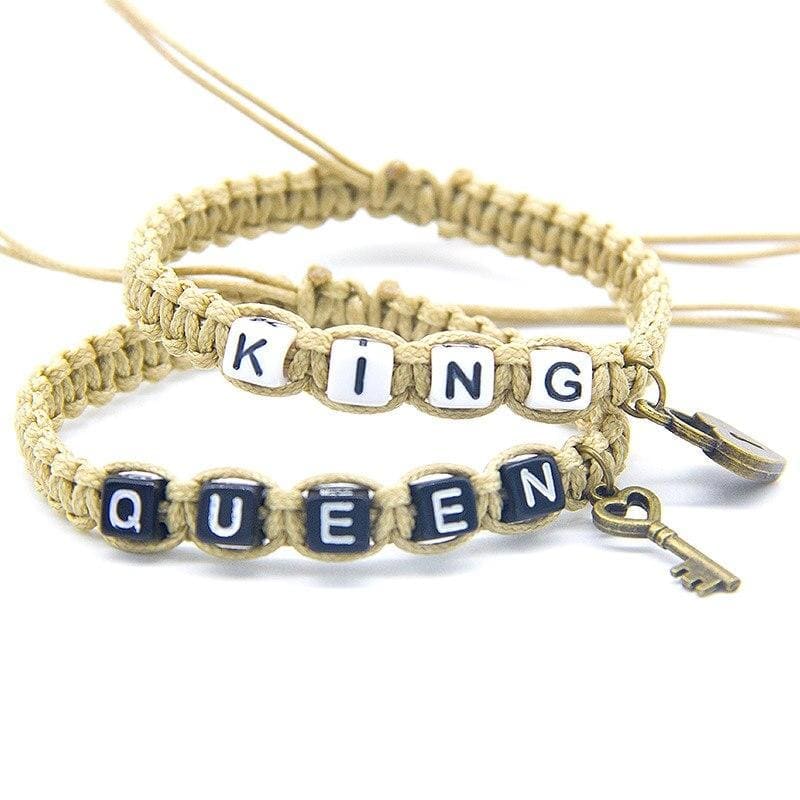 Bracelets Couple Distance King & Queen